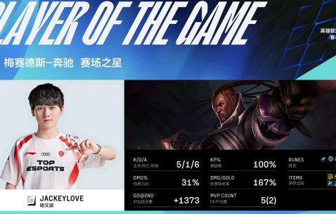 壹号娱乐-JackeyLove在TES比赛中绝杀，绝杀引发热议！的简单介绍